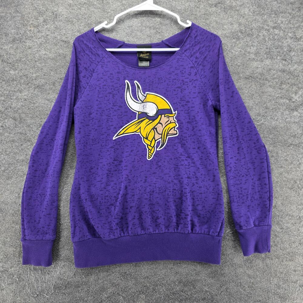 Minnesota Vikings Sweatshirt Womens M Purple NFL Football NFL Juniors Collection